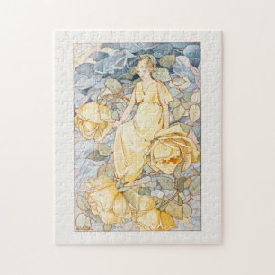 Puzzle Fleur Jaune Nouveau Victorienne