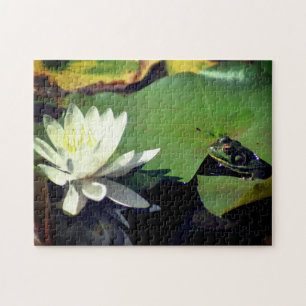Puzzle Fleur Lily De Grenouille Et De Lotus