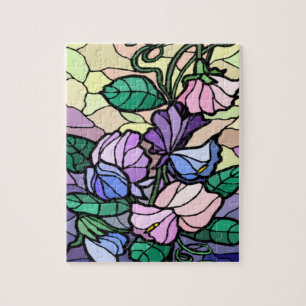 Puzzle Fleur Lily en verre