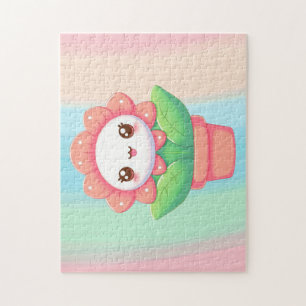 Puzzle Fleur mignonne, capricieuse en pot