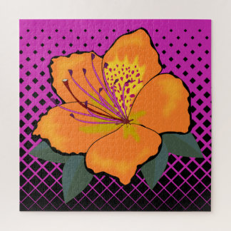 Puzzle Fleur moderne en forme géométrique