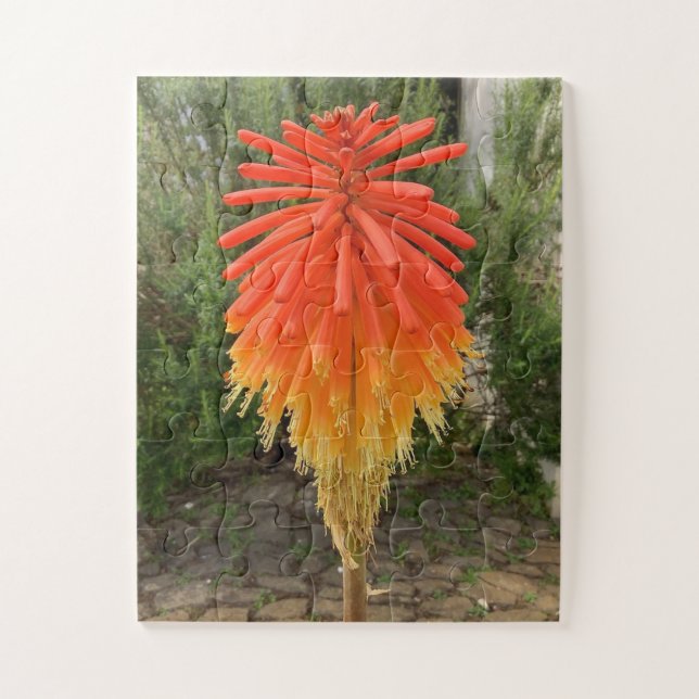 Puzzle Fleur orange et jaune (Vertical)