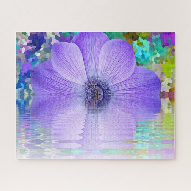 Puzzle Fleur pourpre (Horizontal)