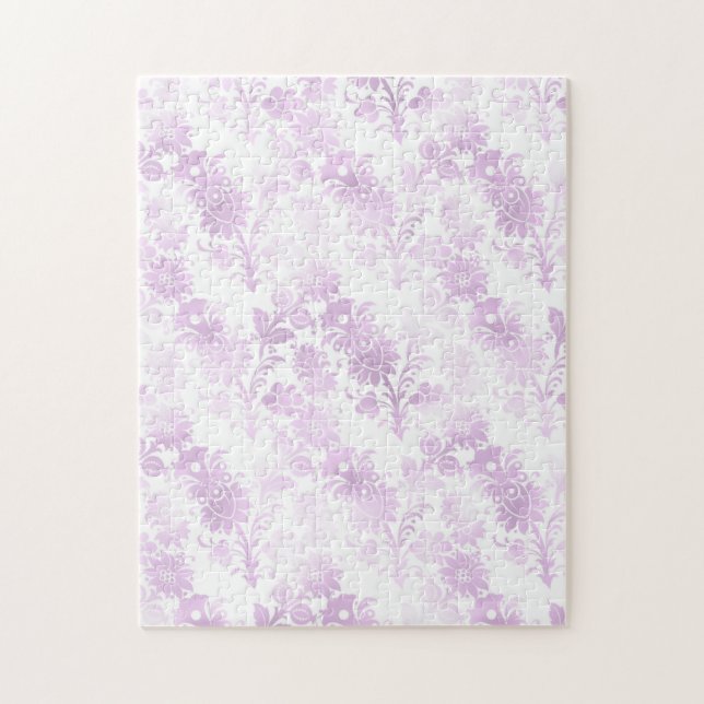 Puzzle Fleur pourpre Jolie fille (Vertical)