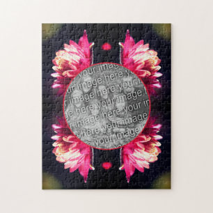 Puzzle Fleur Rouge Dans Le Cadre Sunlight Ajouter Votre P