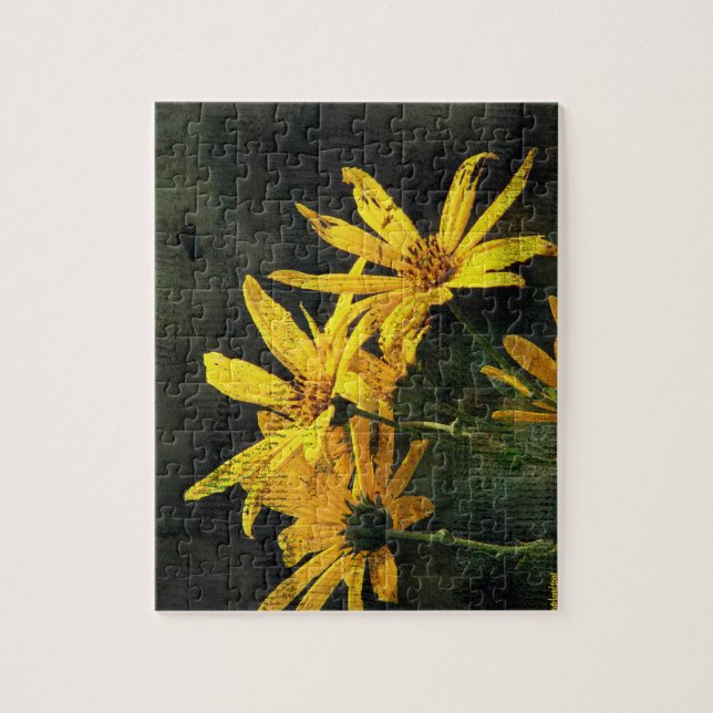 Puzzle Fleur sauvage jaune (Vertical)