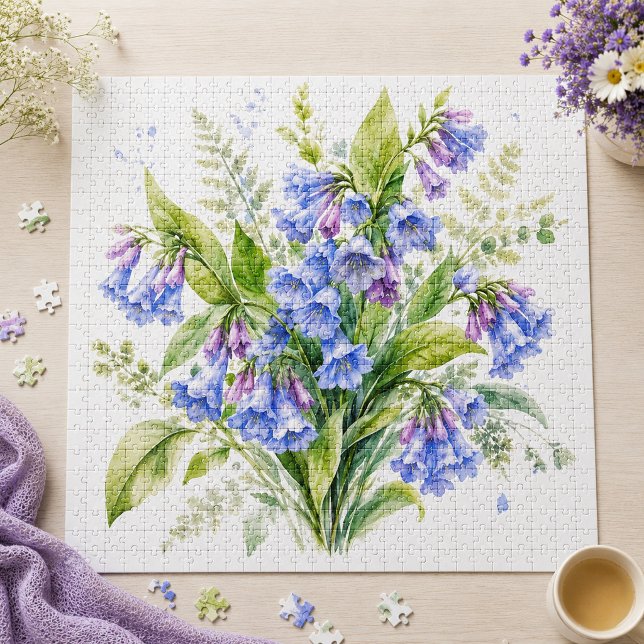Puzzle Fleur Sauvage Murmure Virginia Bluebells  (Créateur téléchargé)
