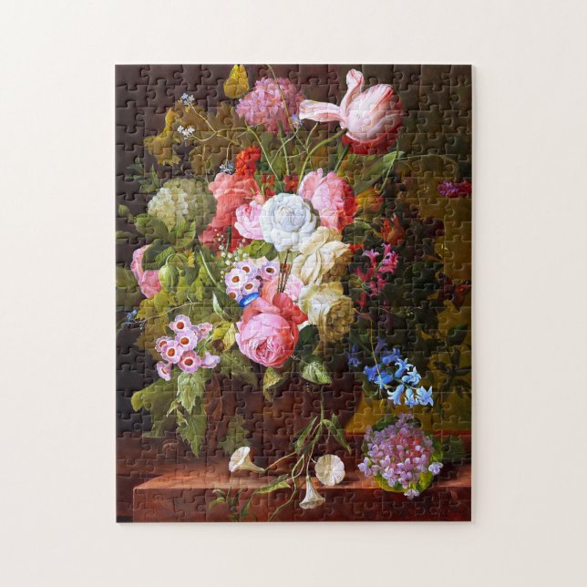 Puzzle Fleur Vie Encore De Roses, Tulipes Et Hyacinthes (Vertical)