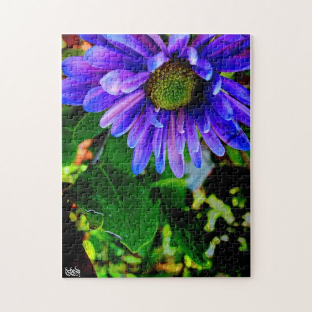 Puzzle Fleur Violet Clair (Vertical)