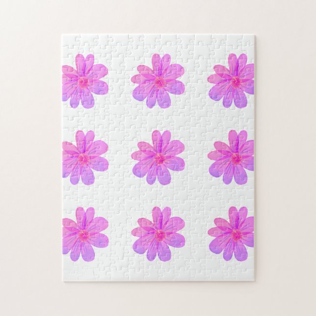 Puzzle Fleurs aquarelle  (Vertical)