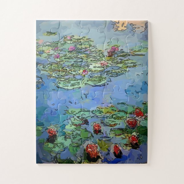 Puzzle Fleurs Art Déco (Vertical)
