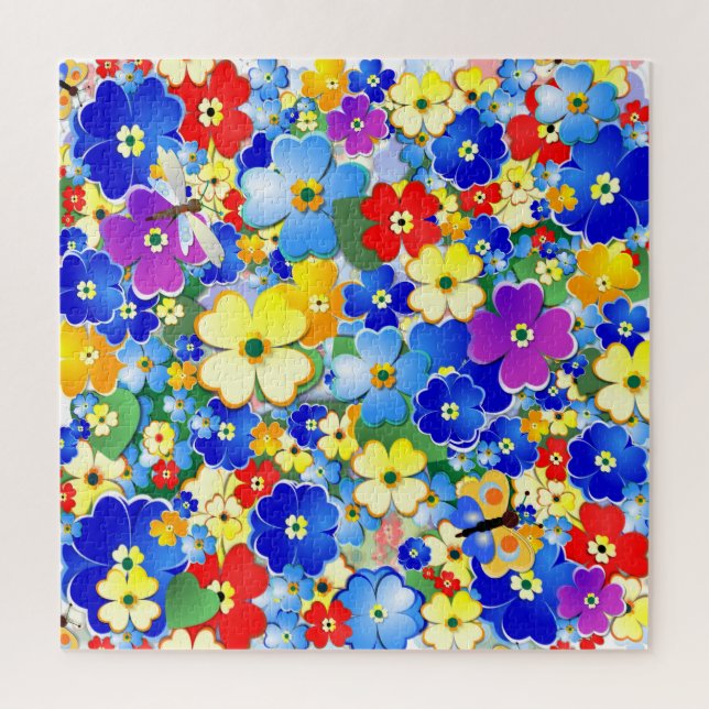 Puzzle Fleurs Art Déco (Vertical)