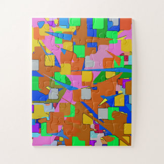 Puzzle Fleurs Art Déco Abstrait