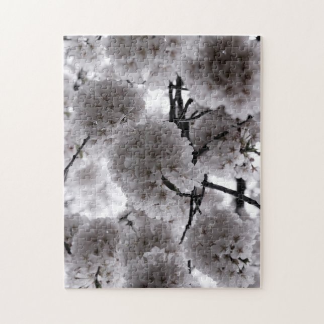 Puzzle Fleurs blanches (Vertical)
