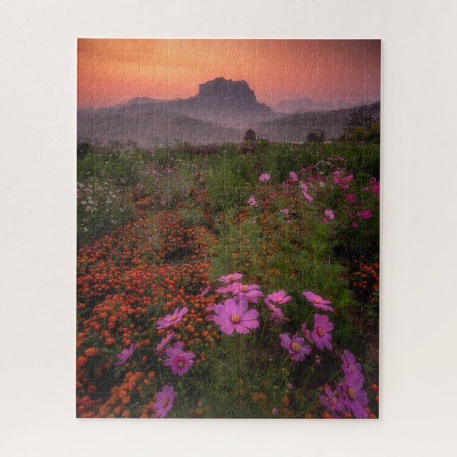 Puzzle Fleurs | Chiang Dao, Chiang Mai, Thaïlande (Vertical)