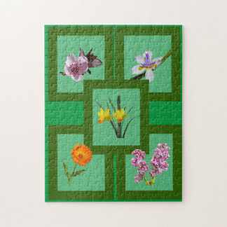 Puzzle - Fleurs coupées dans les cadres