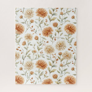Puzzle Fleurs Crème au Parfum d'Orange Épicé
