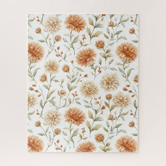 Puzzle Fleurs Crème au Parfum d'Orange Épicé (Vertical)
