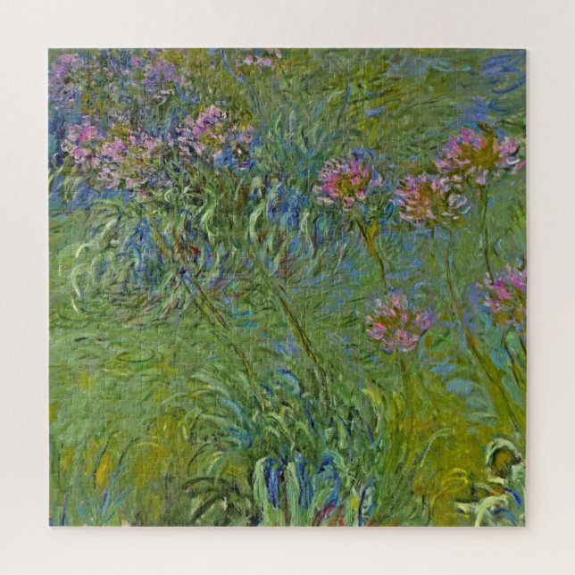 Puzzle Fleurs d'Agapanthus (par Claude Monet) (Vertical)