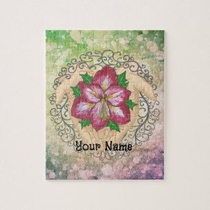 Puzzle Fleurs d'Amaryllis dans les mains