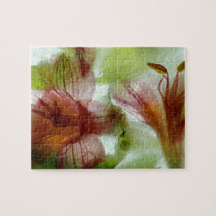 Puzzle Fleurs dans la glace