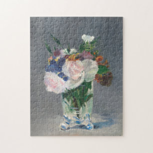 Puzzle Fleurs dans un Vase de cristal Manet Impressionnis