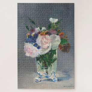 Puzzle Fleurs dans un Vase de cristal Manet Impressionnis