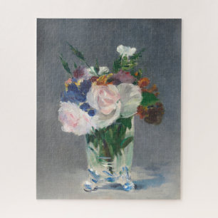 Puzzle Fleurs dans un Vase de cristal Manet Impressionnis