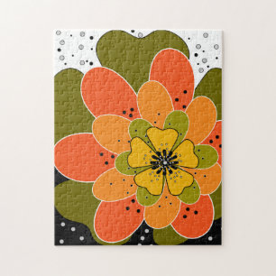 Puzzle Fleurs d'automne, automne, fleur, projecteur d'ill