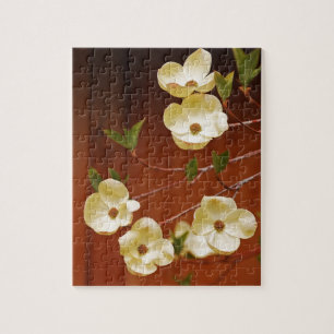 Puzzle Fleurs de bois de chien blanc