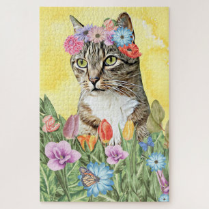 Puzzle Fleurs de chats