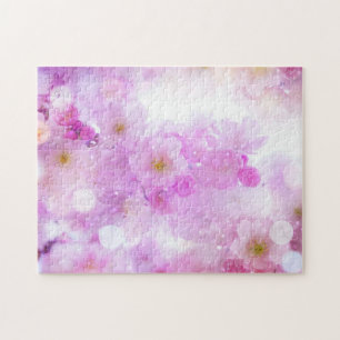 Puzzle Fleurs de fleurs de cerisier rose