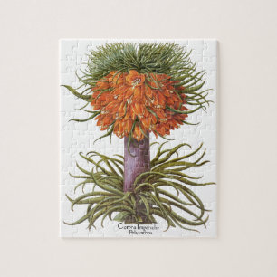 Puzzle Fleurs de Fritillaires Orange Vintage Basilius Bes