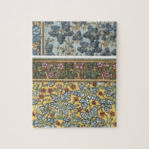 Puzzle Fleurs de Géranium sauvage Art Nouveau floral vint