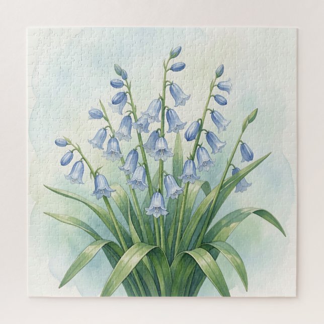 Puzzle Fleurs de Jacinthe Botanique Aquarelle (Vertical)