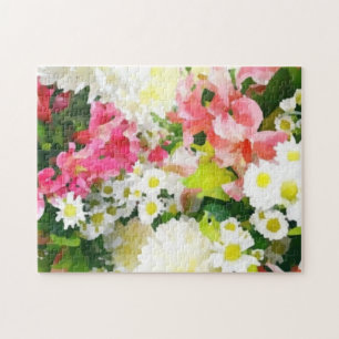Puzzle Fleurs de jardin à peinture colorée artistique