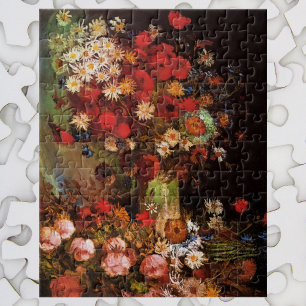 Puzzle Fleurs de la vie morte dans un vase par Vincent va
