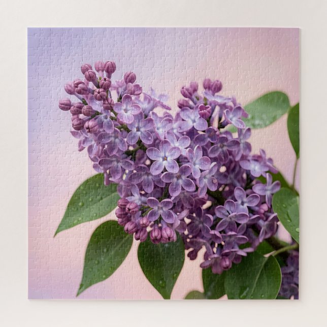 Puzzle Fleurs de lilas violet frais Floral de printemps  (Vertical)