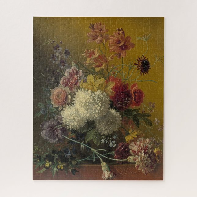 Puzzle Fleurs de maître hollandais antique Georgius van O (Vertical)