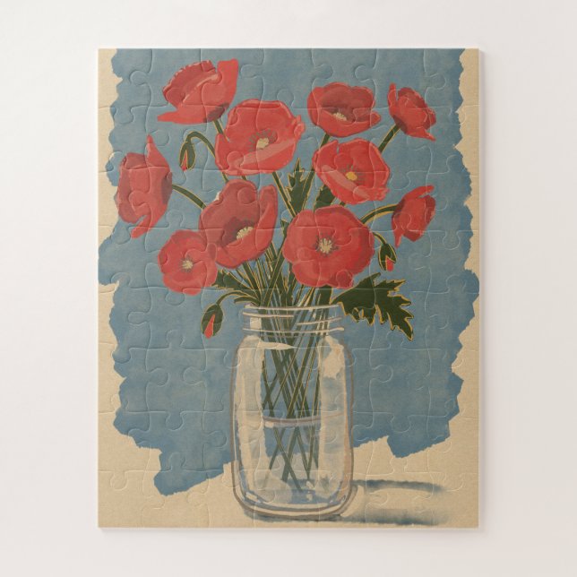 Puzzle Fleurs de pavot (Vertical)