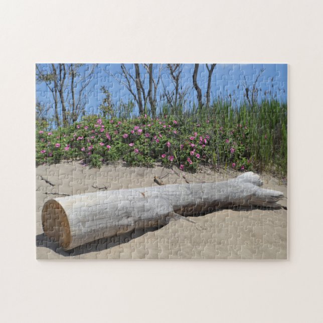 Puzzle Fleurs De Plage Et Bois Dérivé (Horizontal)