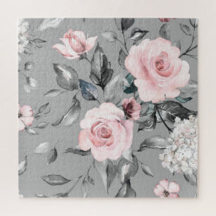 Puzzle Fleurs de printemps Feuille main tiré