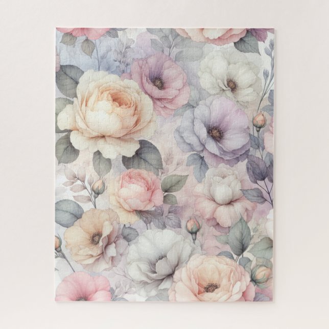 Puzzle Fleurs de rose élégantes (Vertical)