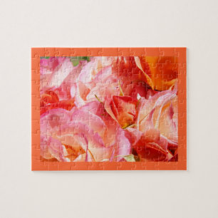 Puzzle Fleurs de rose orange rose Floral Roses