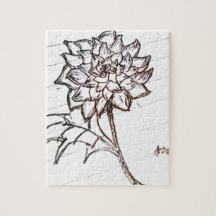 Puzzle fleurs de roses blanches