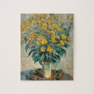Puzzle Fleurs de topinambour, 1880 (huile sur la toile)