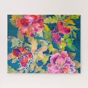 Puzzle - Fleurs d'Hibiscus peintes