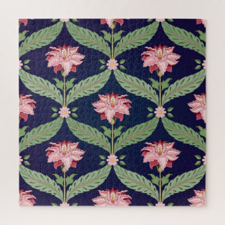 Puzzle Fleurs d'Imaginaire : Motifs indiens foncés