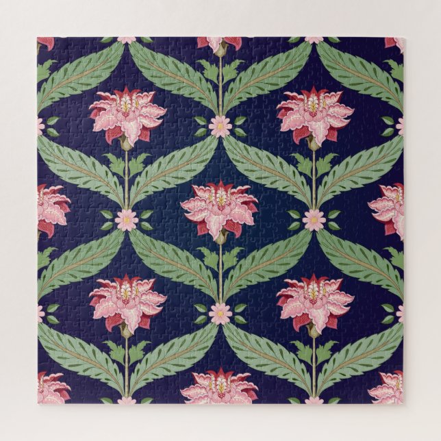 Puzzle Fleurs d'Imaginaire : Motifs indiens foncés (Vertical)