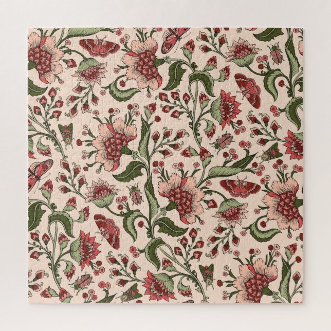 Puzzle Fleurs d'Imaginaire Paisley main tiré (Vertical)